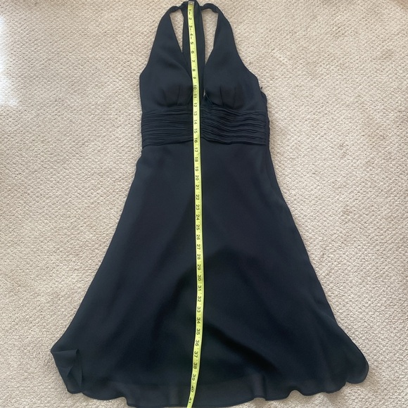 LYNDIA Midi Black Dress Size 2 Tie Neck Open Back Cocktail Party New Years - Picture 11 of 12